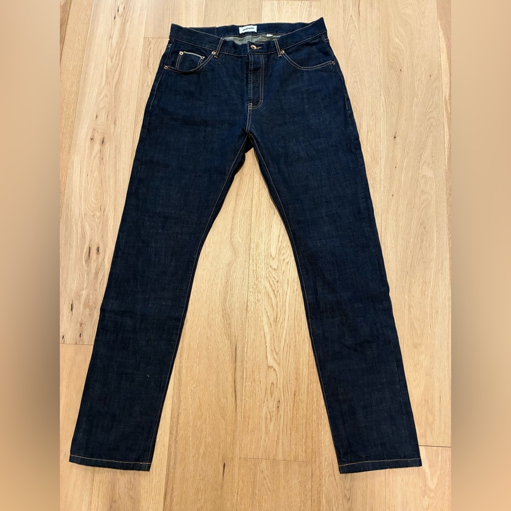 Taylor Stitch Organic Selvedge Slim Straight Jeans (Size 34)